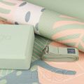 Súprava na jogu Myga Palm Yoga Set mat + block + green strap 4
