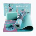 Súprava na jogu Myga Spirit Yoga Set mat + block + turquoise strap 11