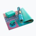 Súprava na jogu Myga Spirit Yoga Set mat + block + turquoise strap 15