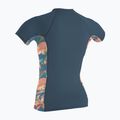 Dámske plavecké tričko O'Neill Side Print Rash Guard copen blue/painted tropics 2