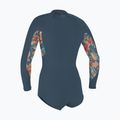 Dámsky plavecký neoprén O'Neill Bahia 2/1 Front Zip Short Spring Copen blue/painted tropics/copen blue 2