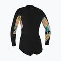 Dámsky plavecký neoprén O'Neill Bahia 2/1 Front Zip Short Spring black/mikah floral/black 2