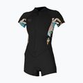 Dámsky plavecký neoprén O'Neill Bahia 2/1 mm Front Zip Spring black/ micah floral/ black 7