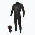 Pánsky plavecký neoprén  O'Neill Mutant Legend 5/4 mm Chest Zip with Hood Full black/tempered steel
