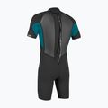 Pánsky plavecký neoprén O'Neill Reactor-2 2mm Back Zip SS Spring HJ5 black/tide pool 2
