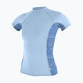 Dámske plavecké tričko O'Neill Hyperfreak Skins Rash Guard chambray blue/surf abstract