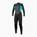 Dámsky plavecký neoprén O'Neill Reactor-2 3/2 mm Back Zip Full black/light aqua