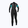 Dámsky plavecký neoprén O'Neill Reactor-2 3/2 mm Back Zip Full black/light aqua 2