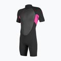 Detský plavecký neoprén O'Neill Youth Reactor-2 2mm Back Zip SS Spring black/berry