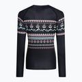 Dámske termoprádlo s dlhým rukávom Surfanic Cozy Limited Edition Crew Neck black fairisle 5