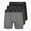 Pánske termo boxerky Surfanic Carbondri 3 páry black/grey/khaki