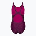 Speedo Boomstar Allover Muscleback dámske jednodielne plavky čierno-ružové 68-12299B344 2