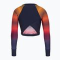 Dámske plavecké tričko longsleeve Speedo Placement Wrap Back Top blue/orange 2
