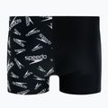 Pánske plavecké boxerky Speedo Allover V-Cut Aquqshort black 68-09734F392 2