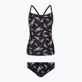 Speedo Detské dvojdielne tankiny s potlačou a viazaním na chrbte Black 68-12380F390