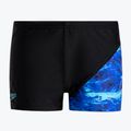 Speedo Digital Allover X Panel Aquashort detské plavecké boxerky čierne 68-12866G021