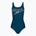 Dámske jednodielne plavky Speedo Logo Deep U-Back blue 68-12369G711