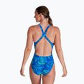 Speedo dámske jednodielne plavky Allover Powerback blue 68-6187 6