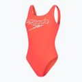 Dámske jednodielne plavky Speedo Logo Deep U-Back červené 68-12369 4