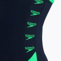 Speedo Boom Logo Splice Muscleback dámske jednodielne plavky navy blue-green 68-129 4