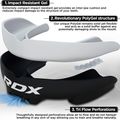 Detský chránič čeľuste  RDX Mouth Junior black/white 2