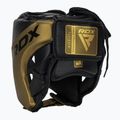 Boxerská prilba RDX L1 Mark Pro Cheek Boxing Training Head Guard golden 3