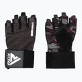 Tréningové rukavice RDX T2 Touch Screen Friendly Full Finger Gym Gloves army green