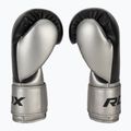 Boxerské rukavice RDX L2 Mark Pro Sparring Boxing Hook & Loop silver 4
