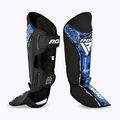 Chrániče holení a nôh RDX Instep New Aura F17 Shin black/blue 2