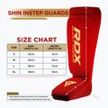 RDX Hosiery Shin Instep Penové chrániče holennej kosti a chodidla červená/biela 5