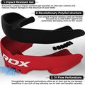 Detský chránič čeľuste  RDX Mouth Junior red/black 2