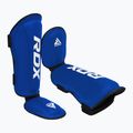 Chrániče holení a priehlavkov RDX T1 Shin Instep Guards blue/white 3