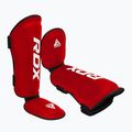 Chrániče holení a nártov RDX T1 Shin Instep Molded King red/white 3