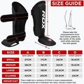 Chrániče holení a priehlavkov RDX T1 Shin Instep Guards red/white 8