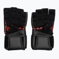 Trekkingové rukavice RDX L4 Finger Weightlifting Leather red/black 3
