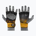 RDX Weight Lifting X1 tréningové rukavice s dlhým popruhom čierna/žltá WGN-X1Y 5