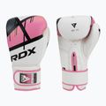 Dámske boxerské rukavice RDX BGR-F7 bielo-ružové BGR-F7P