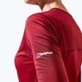 Dámske trekingové tričko s dlhým rukávom Berghaus Voyager Tech Tee Basecrew syrah/red dahlia 7