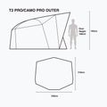 Nash Tackle Titan T2 Camo Pro zelený rybársky stan T4236 8