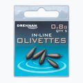 Drennan olivové závažia s ihlou 5ks hnedé TOOIO175