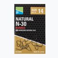 Preston Natural N-30 rybárske háčiky 15 ks čierne P0150067