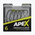 Háčiky Ridge Monkey Ape-X Medium Curve Barbed grey RMT251 2