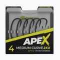 Háčiky Ridge Monkey Ape-X Medium Curve 2XX Barbed grey RMT256 2