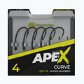 Háčiky Ridge Monkey Ape-X Curve Barbed grey RMT285 2