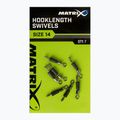 Napájacie konektory Matrix Hooklength Swivels Veľkosť 7 ks strieborná GAC365