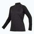 Dámske cyklistické tričko s dlhým rukávom Endura Singletrack Fleece black