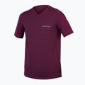 Pánsky cyklistický dres Endura GV500 Foyle Tech aubergine 6