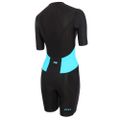 Dámsky triatlonový oblek ZONE3 Activate SS Full Zip Trisuit black/turquoise 2