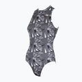 Plavky jednodielne dámske ZONE3 OWS Renew High Neck black/white 6