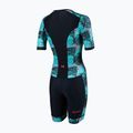 Dámsky triatlonový oblek ZONE3 Activate+ Short Sleeve Trisuit tribal rush/black/khaki 2